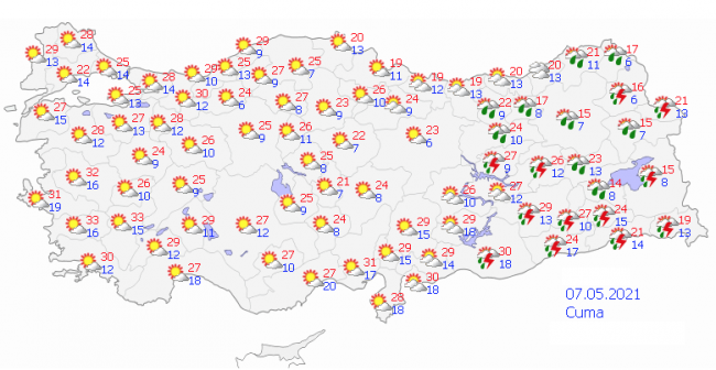 Serin ve yağışlı hava geliyor